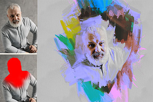 Abstract Portrait Art Photo Effect