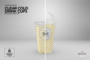 Clear Cold Drink Cups Mockup, a Cups & Container Mockup by INCDesign (Thumbnail 14 of 20)