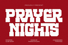 Prayer Nights - Modern Slab Serif