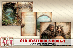 Old Mysterious Book Junk Journal-1