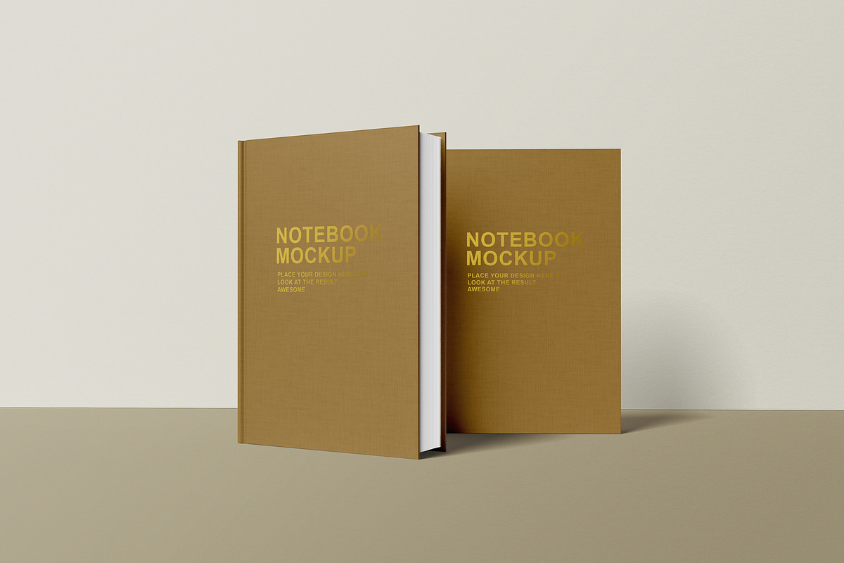 Notebook mockup, a Books & Magazine Mockup by graphiccrew (Photo 12 of 12)