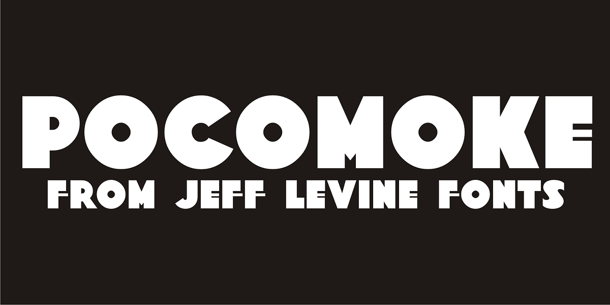 Pocomoke JNL, a Sans Serif Font by Jeff Levine Fonts