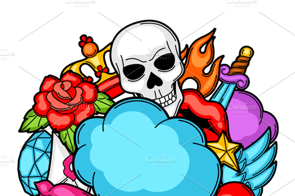 Backgrounds with tattoo symbols., a Card Template by incomible (Photo 1 of 2)