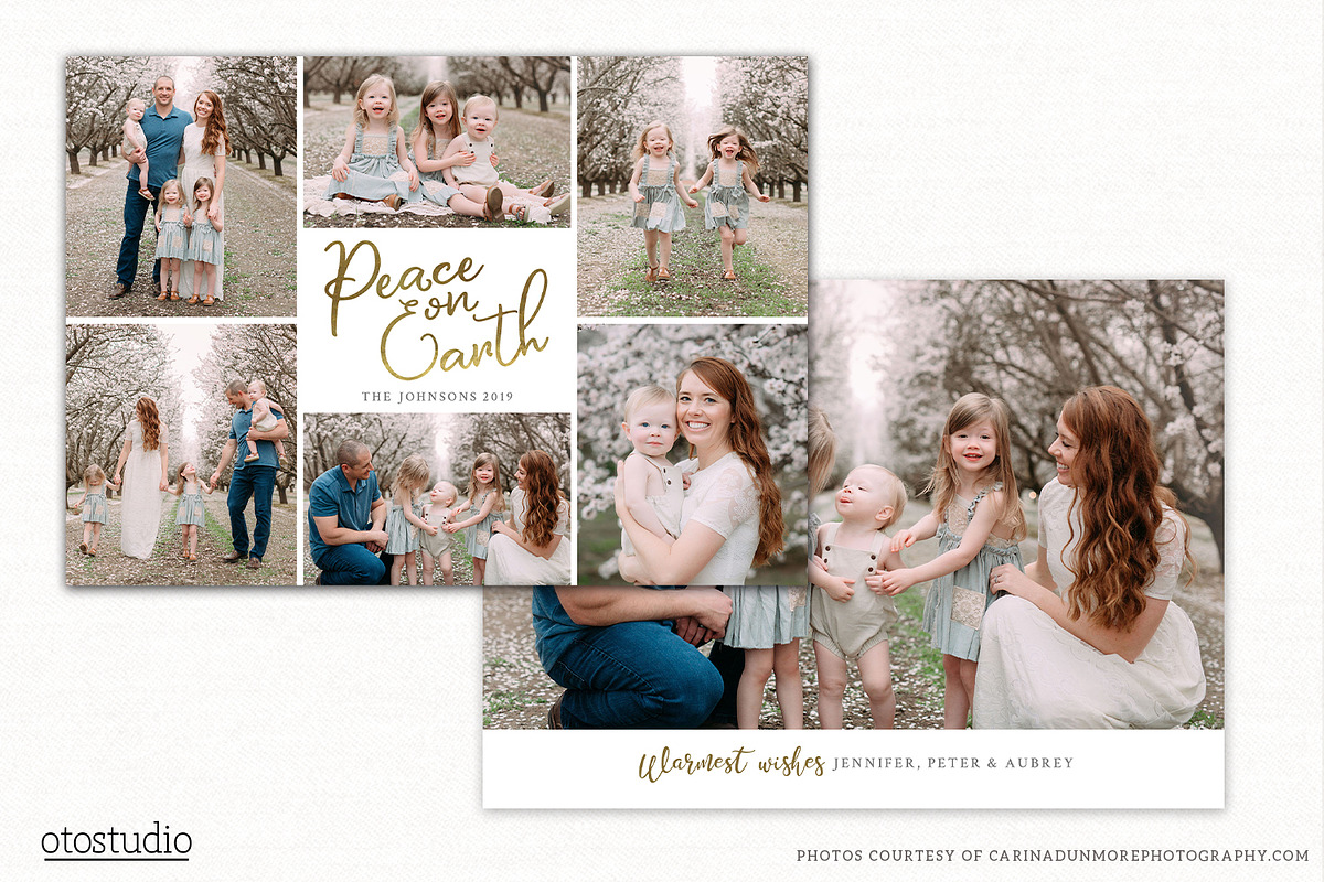 Christmas Card Template CC249, a Card Template by OtoStudio (Photo 1 of 2)