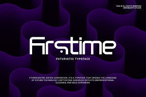 Firstime - Futuristic Display Font