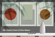 Mid-Century Posters & Retro Shapes 3, a Graphic by LEROY Design (Thumbnail 4 of 8)
