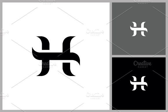 Modern Letter H Logo Icon preview 2