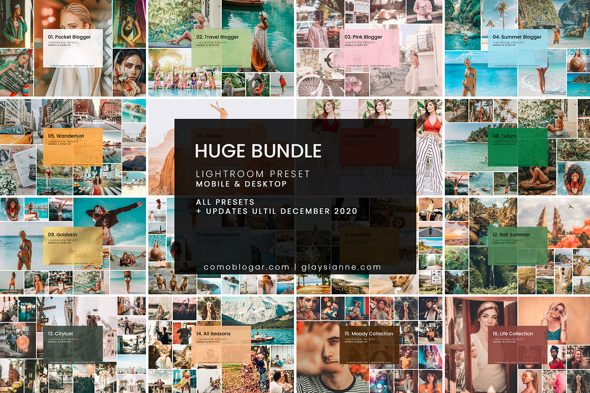 HUGE Bundle Presets (108 Packs), an Action Add-On by Advina Store (Photo 1 of 8)