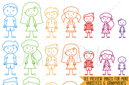 Stick Figure Heads Photoshop Brushes preview 5