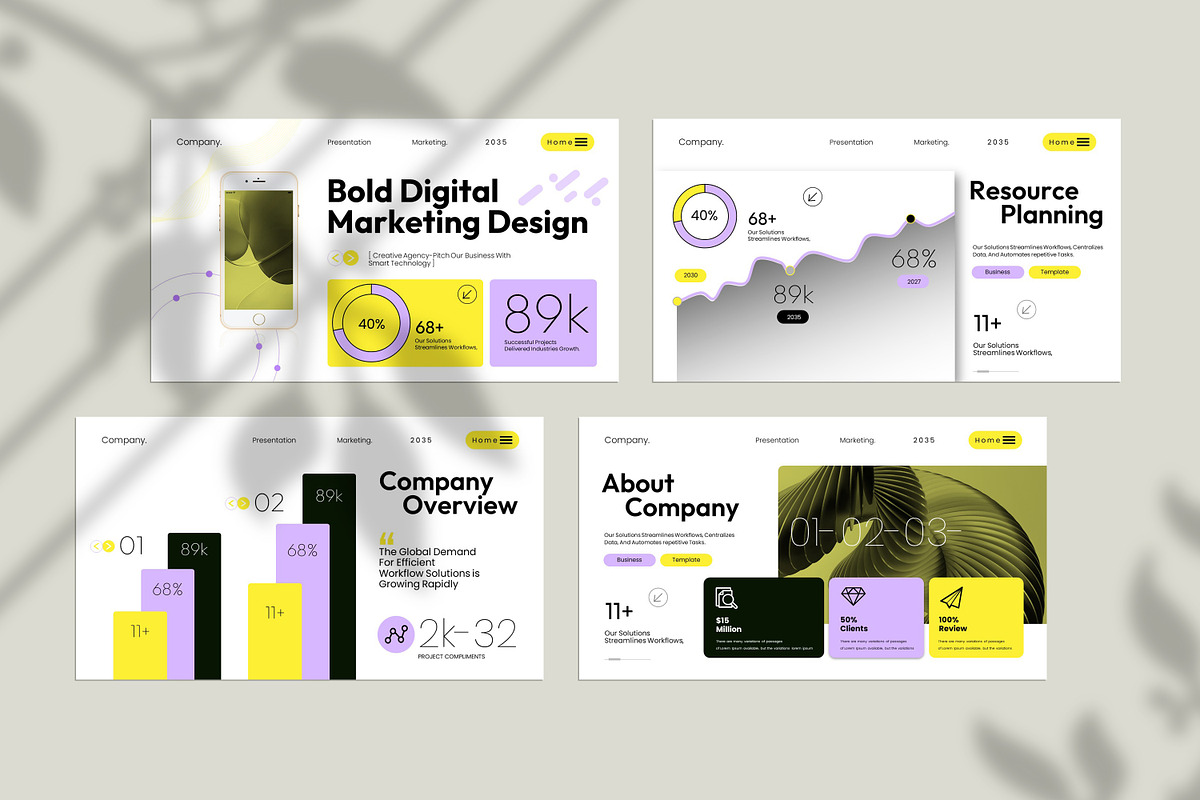 Modern Digital Marketing Template, a Presentation Template by Creative-Work (Photo 9 of 9)