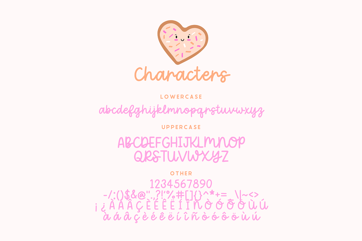 Donut Sprinkles Cute Cursive Font, a Script Font by Always Sunny Co (Photo 3 of 5)