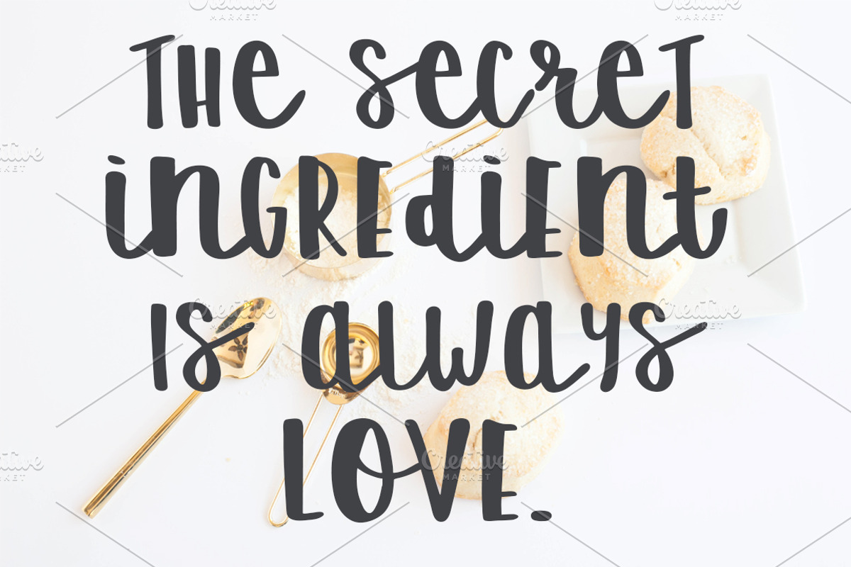 BUTTERED BISCUIT Hand Written Font preview 2