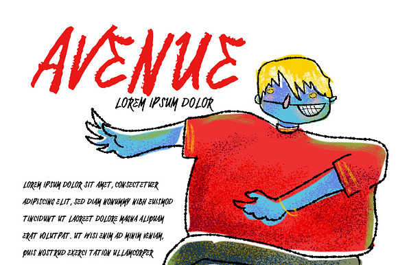 Avenue font preview 5