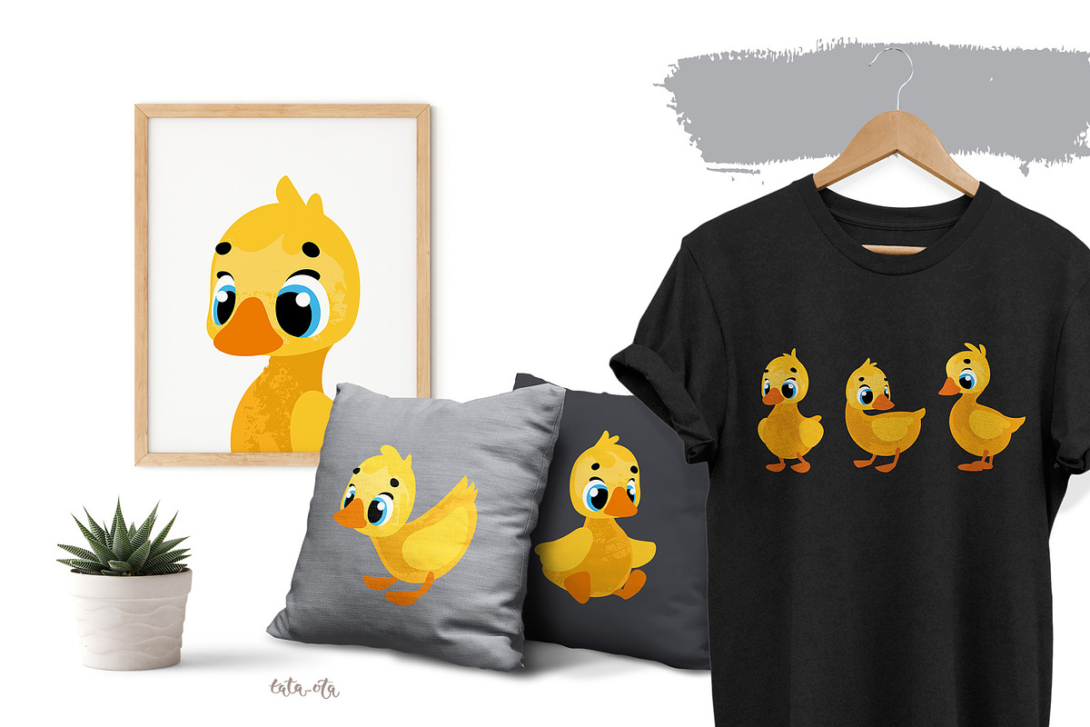 Ducks and ducklings, an Animal Illustration by tata_ota (Photo 4 of 9)