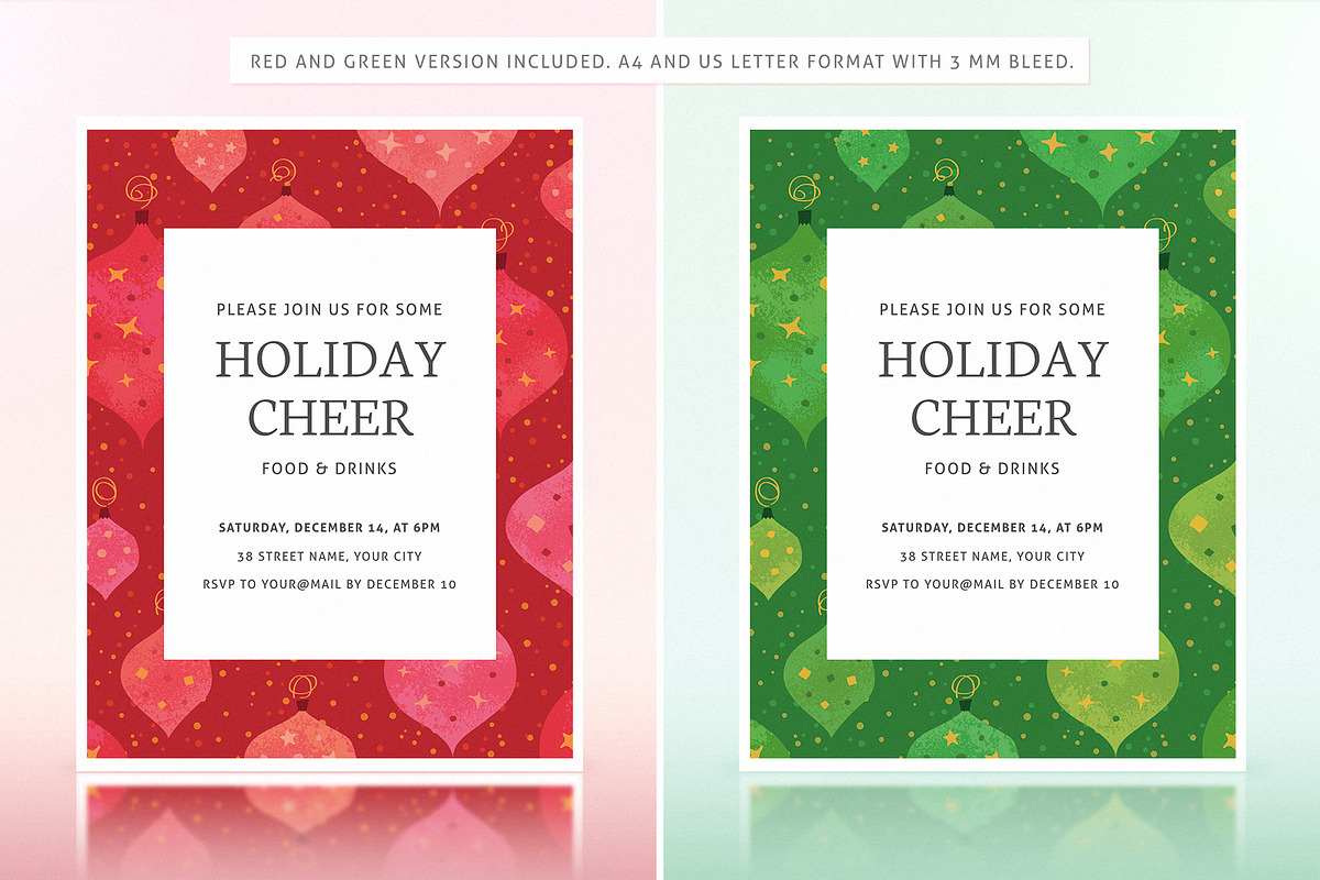 Christmas Party Invitation, an Invitation Template by Mera Pixels (Photo 2 of 4)