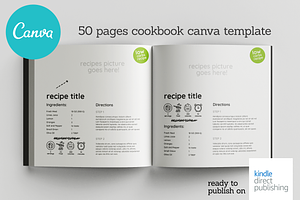 50 Pages Canva Salads Book Template