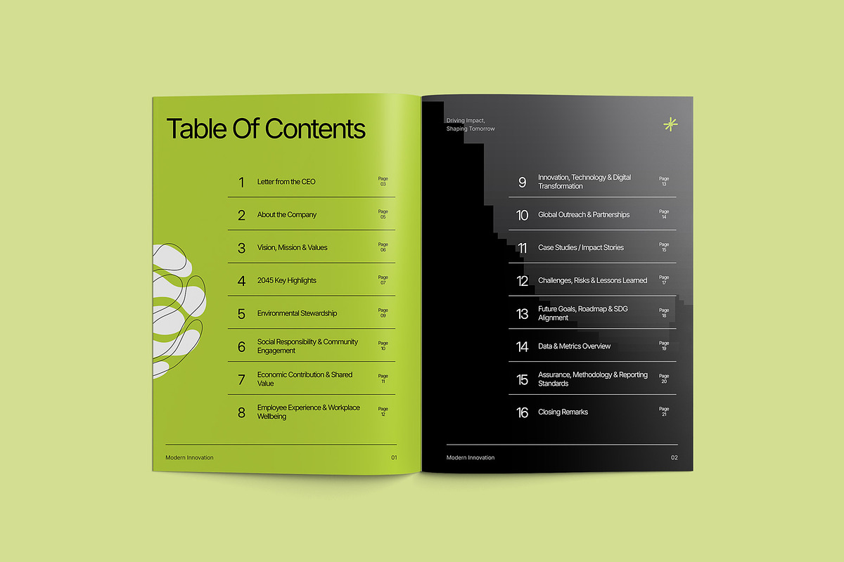 Minimalist Impact Report Template preview 4