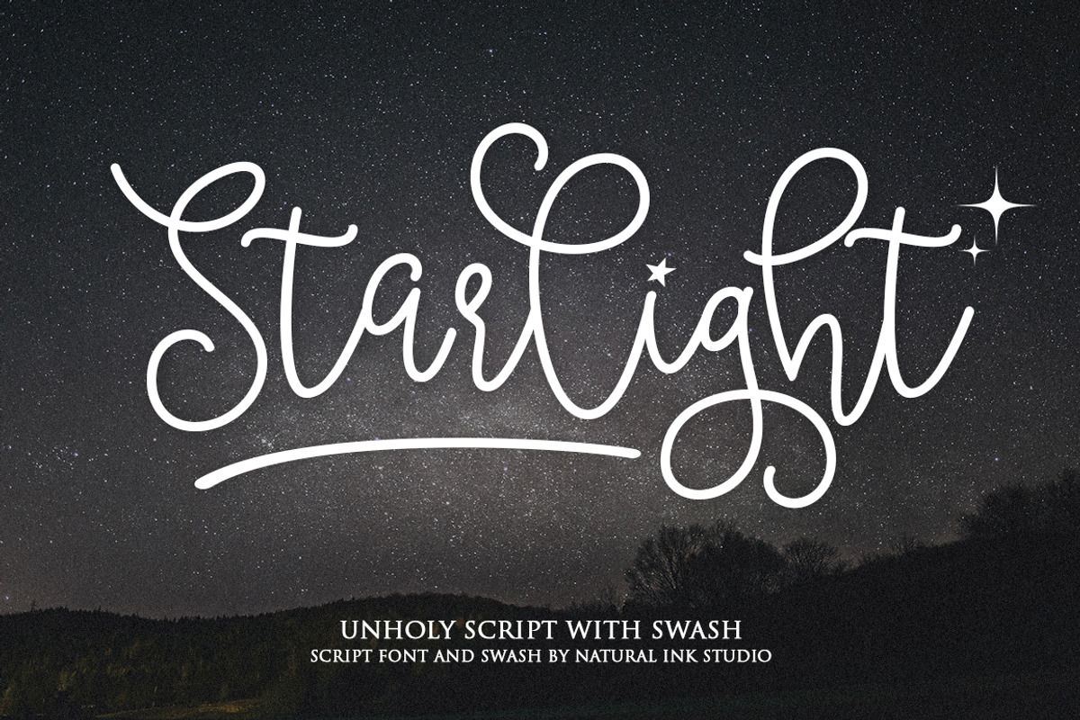 Unholy, a Script Font by Natural Ink Studio (Photo 2 of 7)