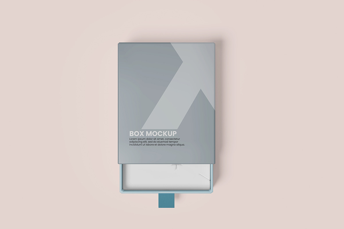 Slide Gift Box Mockup, a Merchandise Mockup by MrLetters (Photo 2 of 4)