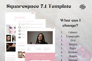 PureLash Studio Squarespace Template