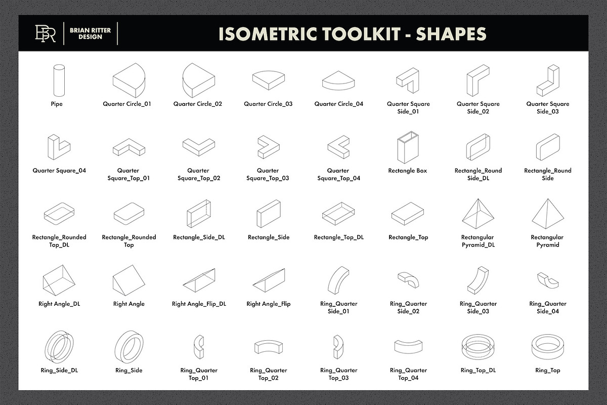 Isometric Toolkit, a Brush Add-On by Brian Ritter Design (Photo 6 of 11)