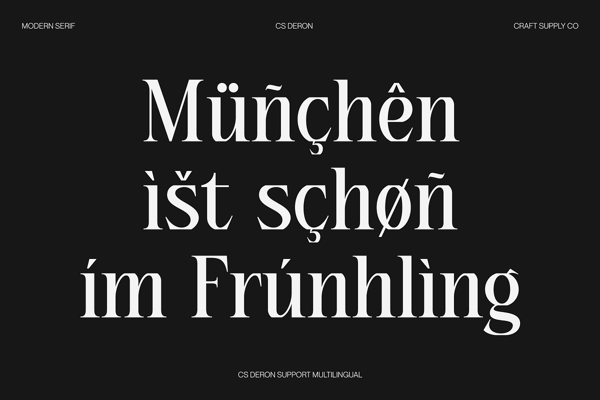CS Deron – Modern Serif Font, a Serif Font by Craft Supply Co. (Photo 7 of 8)