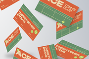 Modern Tennis Business Card, a Business Card Template by Annora Studio (Thumbnail 3 of 6)