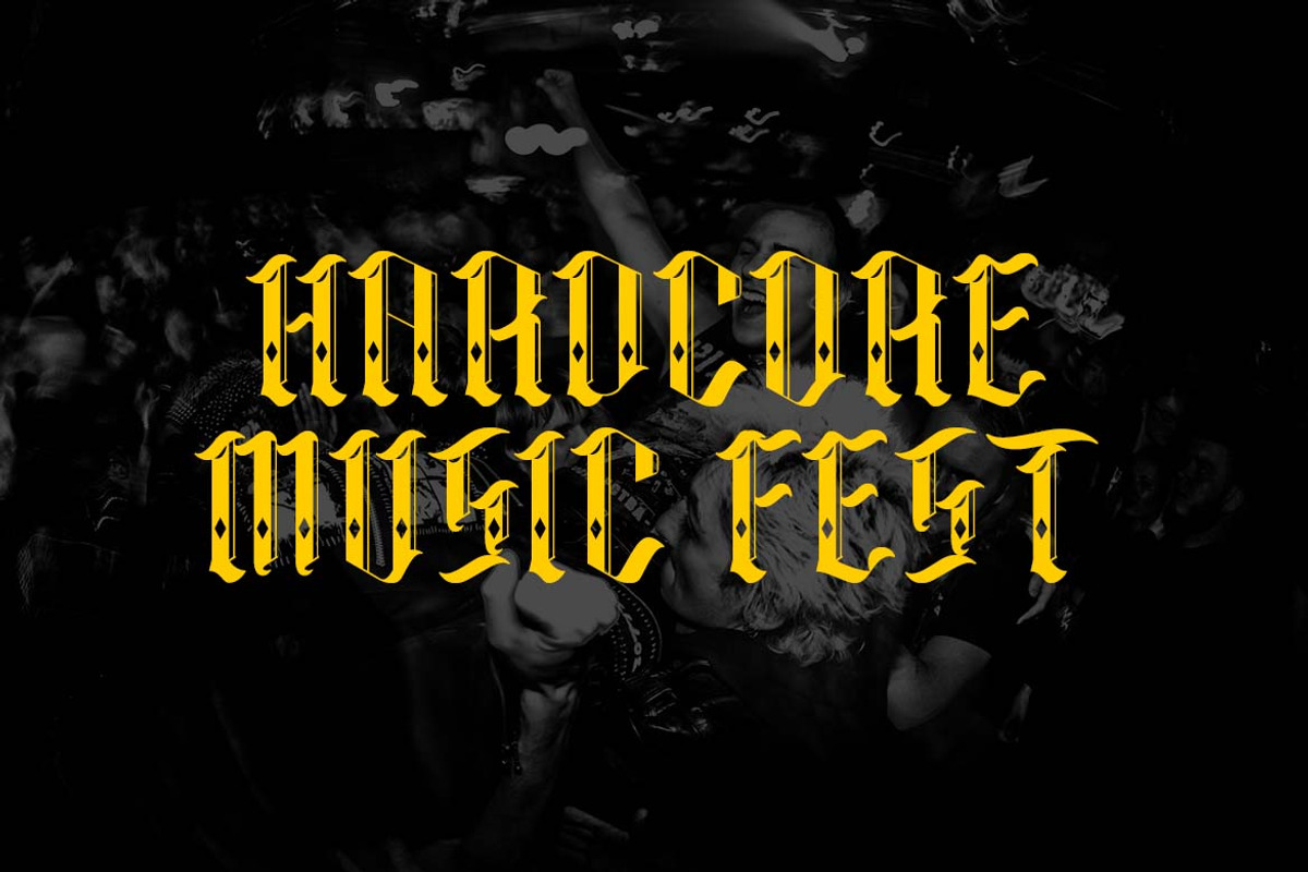 Nightshade Blackletter Font, a Blackletter Font by UICreative (Photo 4 of 13)