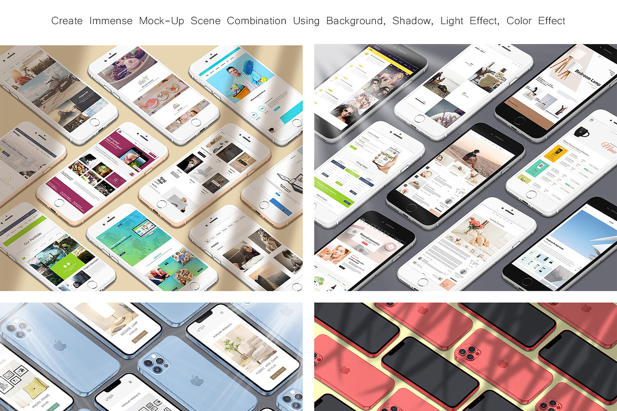 ALL 3D iPHONE MOCK-UP BUNDLE VOL-9, an iPhone Mockup by Graphicsworld125 (Photo 6 of 19)