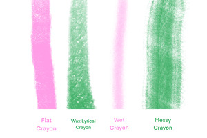 Dreamy Crayon Procreate Brushes