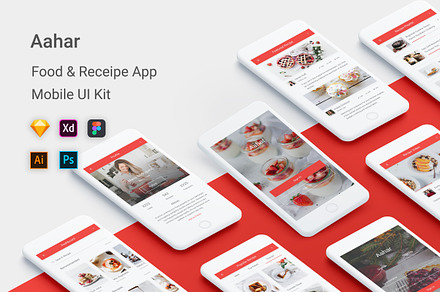 Aahar - Food & Recipe UI Kit, an UI Kit Template by themelove