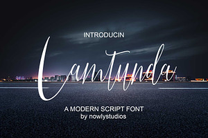 Lamtunda Script, a Script Font by Nowlystudios