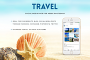 Travel Social Media Pack, a Social Media Template by Boris Cupac (Thumbnail 1 of 14)