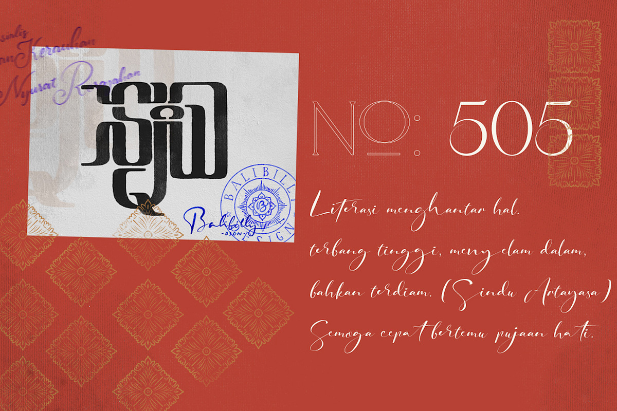 Qene-G - Duo Serif & Signature, a Serif Font by Balibilly Design (Photo 10 of 15)