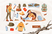 Cozy Travel & Hiking Adventure, a Sport Illustration by vik.stock (Thumbnail 2 of 4)