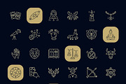 Astrology and Zodiac Icon Set, an Outline Icon by Prosymbols (Thumbnail 7 of 8)