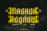 Magkor Reqnow - Medieval Font, a Blackletter Font by QR Design Studio (Thumbnail 1 of 8)