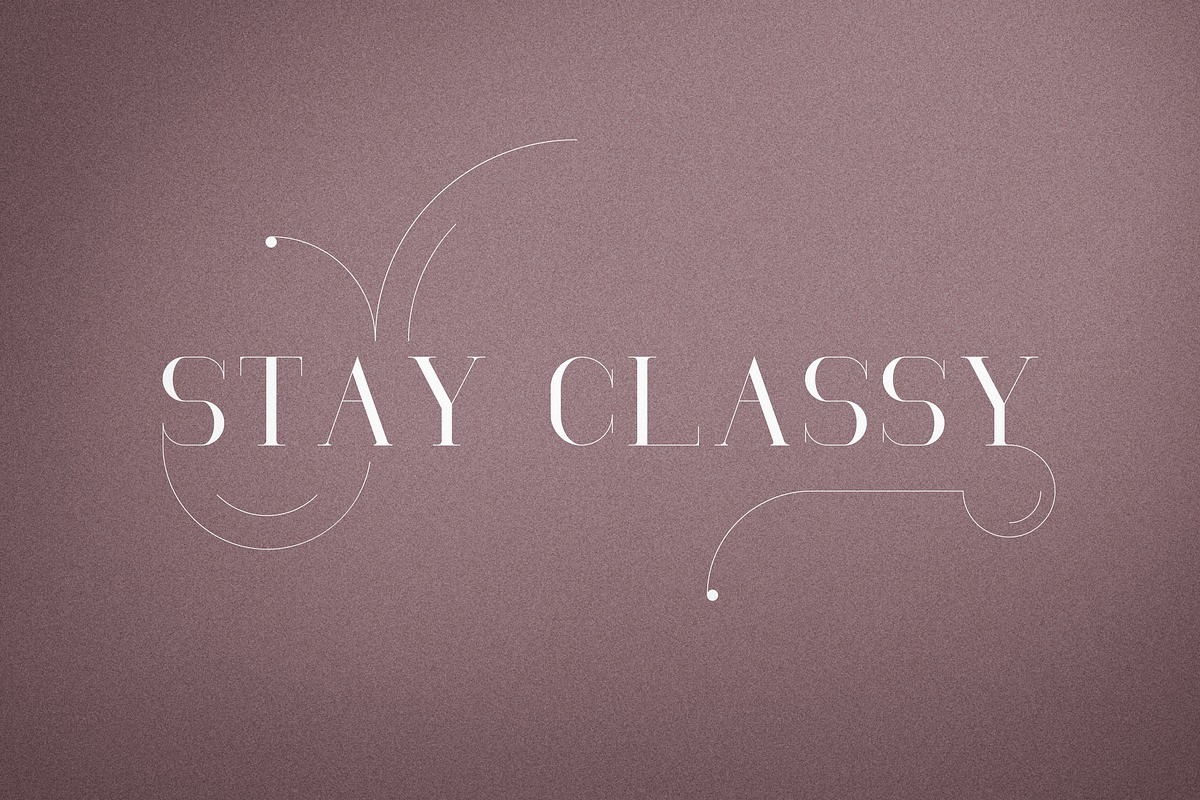 RoseGold Serif font + 10 Logos preview 4