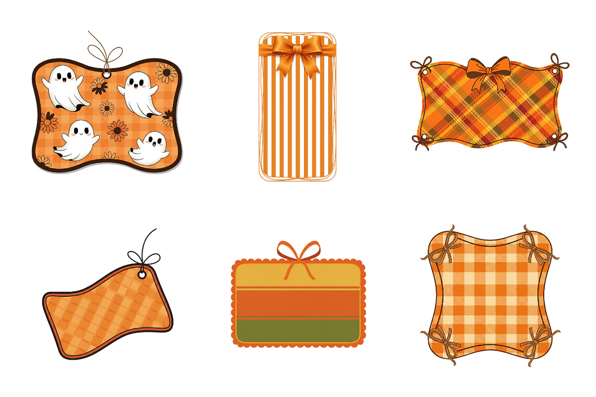 Coquette Fall Halloween Border Frame, an Illustration by SinaCreation (Photo 2 of 7)