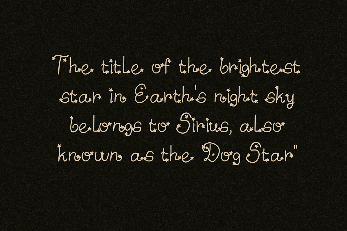 Quirky Star Celestial Font, a Handwritten Font by Ashiya Pixel (Photo 9 of 9)
