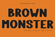 Brown Monster, a Script Font by InermediaSTUDIO (Thumbnail 1 of 8)