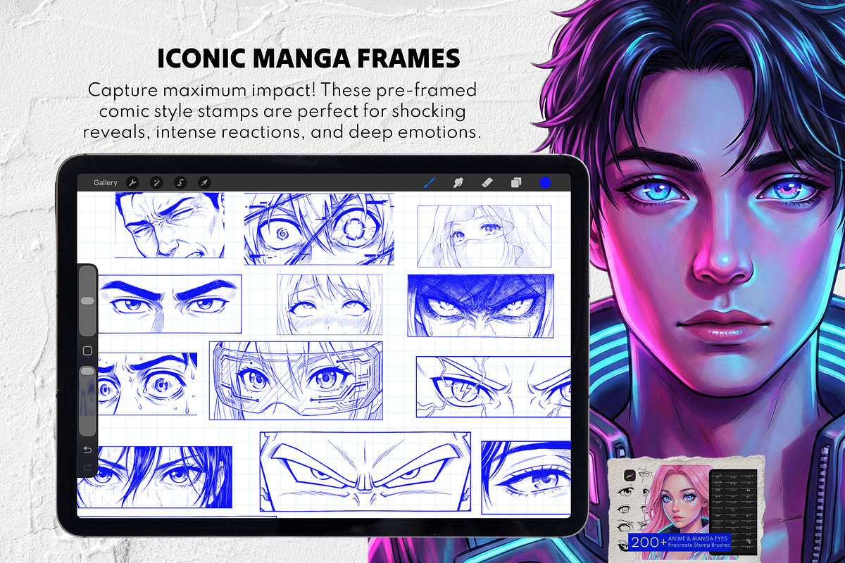 1800+ Male Character Procreate Stamp, a Brush Add-On by Selentaori Studio (Photo 11 of 16)