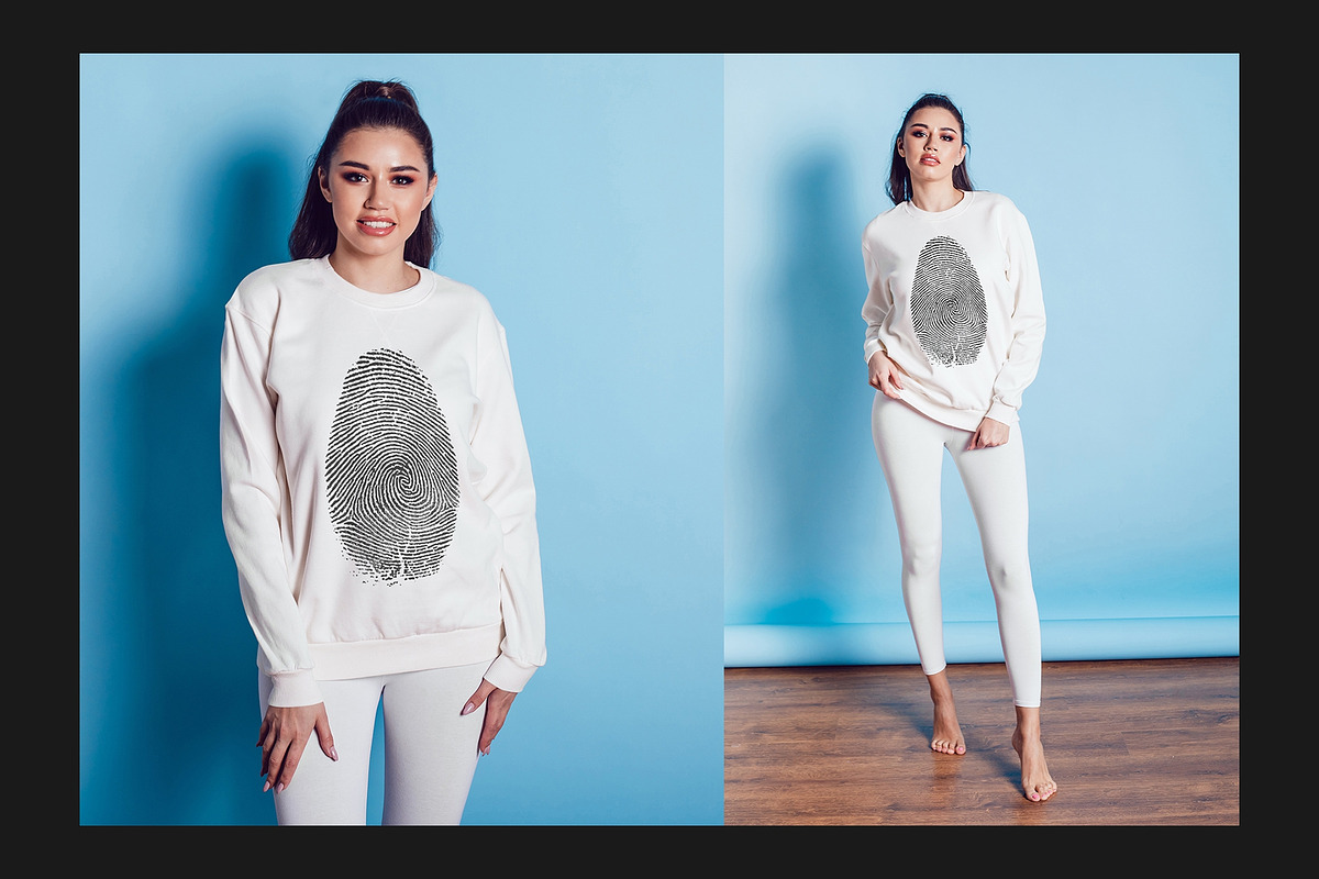 Sweatshirt Mock-Up Set, a Hoody Mockup by Freeman Studio (Photo 6 of 16)