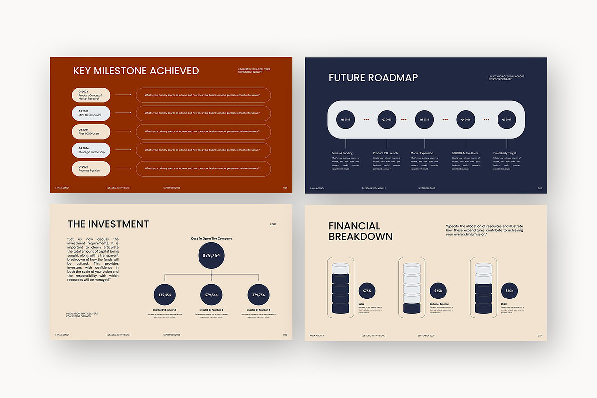 Fana : Pitch Deck Powerpoint, a Presentation Template by Punkl Camp (Photo 8 of 16)