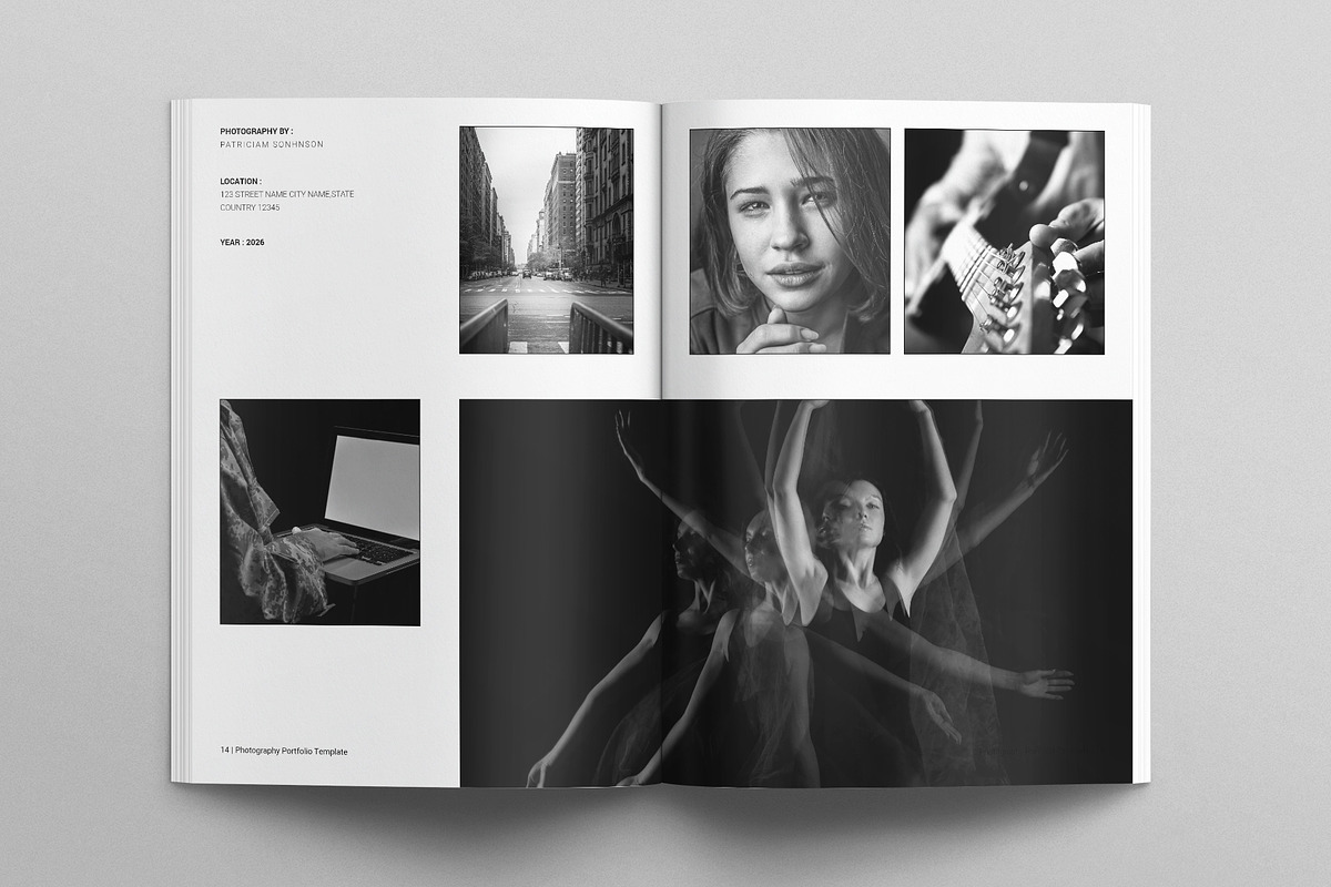 Photography Portfolio Template, a Brochure Template by E-Type (Photo 6 of 7)