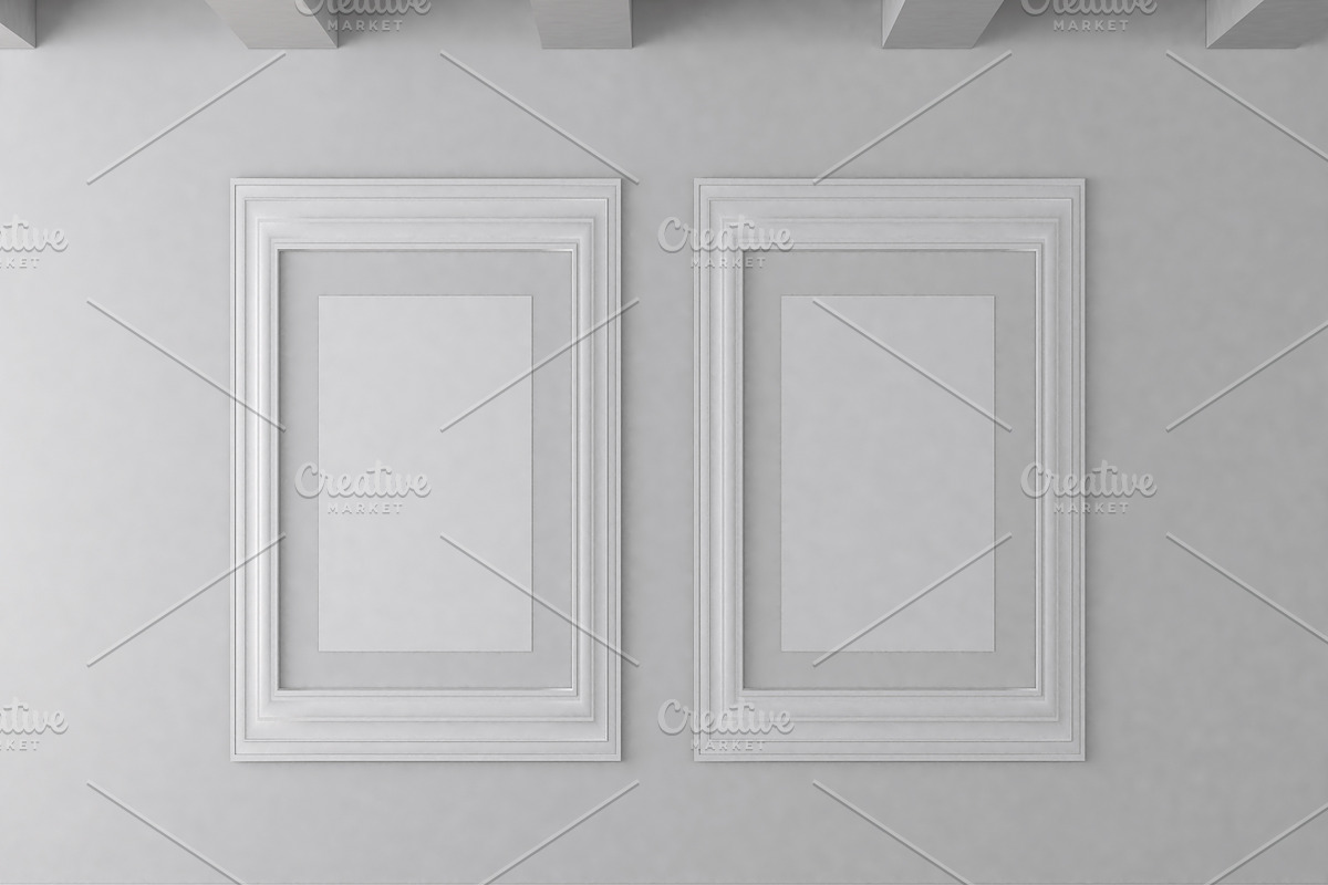 Mock up poster in a square frame, a Print Template by Olesya Morokhovets (Photo 1 of 2)