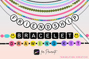 Friendship Bracelet Drawing Kit, a Brush Add-On by AngelfishCreative (Thumbnail 1 of 9)