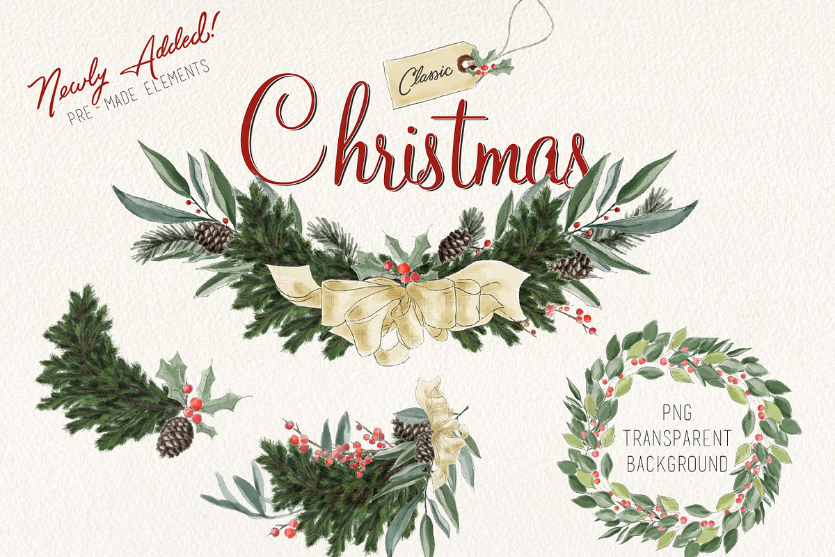 Classic Christmas Graphic Set, an Illustration by Ink + Eye (Photo 4 of 6)