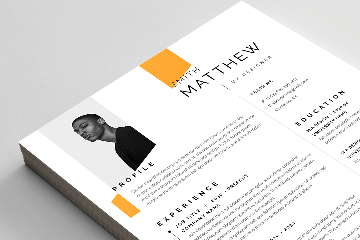 Resume/CV, a Resume Template by Reuix Studio (Photo 5 of 5)