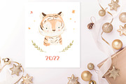 BABY TIGER. Watercolor, an Animal Illustration by OlliArtDesign (Thumbnail 3 of 5)